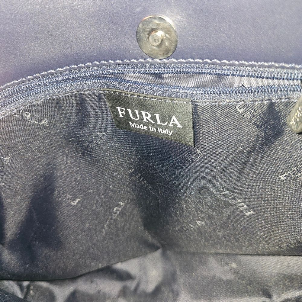 Furla Navy Blue Bag In Perfect Condition! - Picture 3 of 6